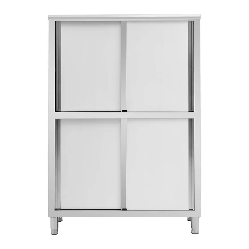 Armoire 120 x 50 x 180 cm 4 étagères jusqu'à 200 kg armoire chambre armoire dressing acier inoxydable 14_0005157