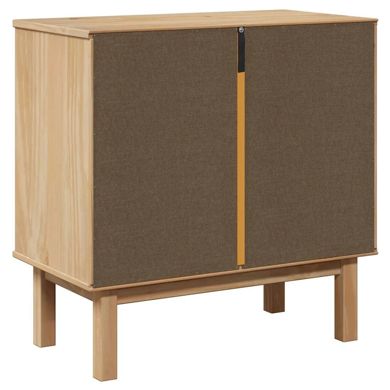 Armoire de couloir classique avec grand espace de rangement 75 x 40 x 75 cm en bois de pin massif miel 02_0057611