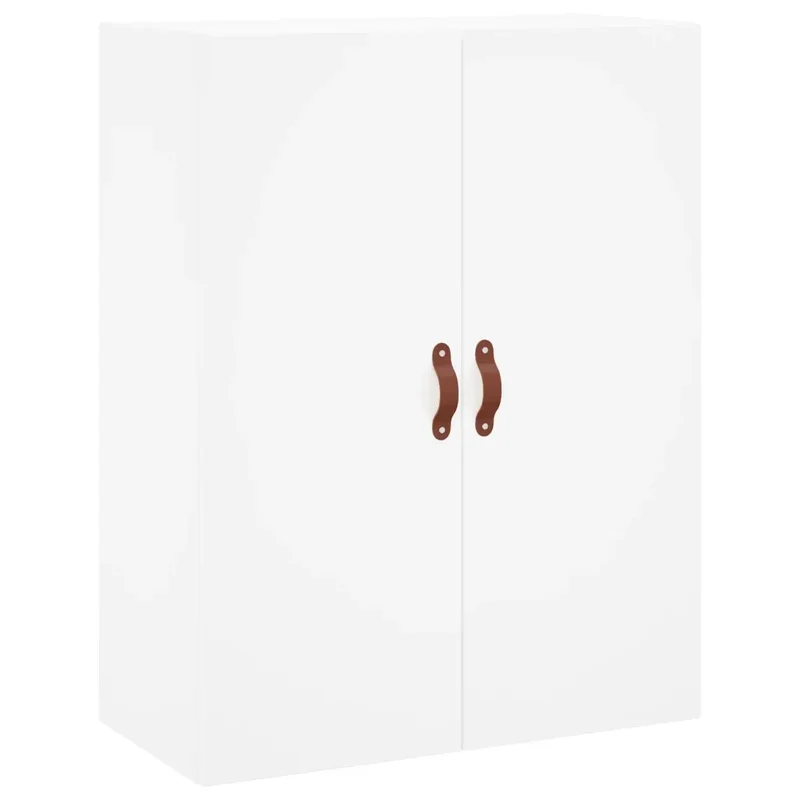 Lot de 2 armoires murales fonctionnelles prêtes à assembler 69,5 x 34 x 90 cm en bois d'ingénierie blanc 02_0055343