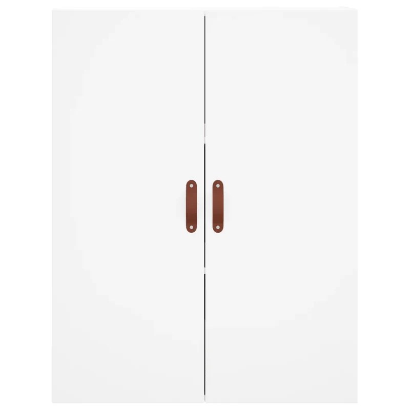 Lot de 2 armoires murales fonctionnelles prêtes à assembler 69,5 x 34 x 90 cm en bois d'ingénierie blanc 02_0055343