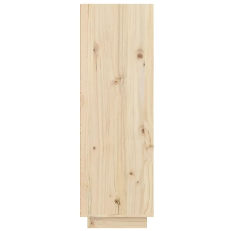 Armoire à chaussures en bois de pin massif pratique avec tiroirs 60 x 34 x 105 cm en bois naturel 02_0048107