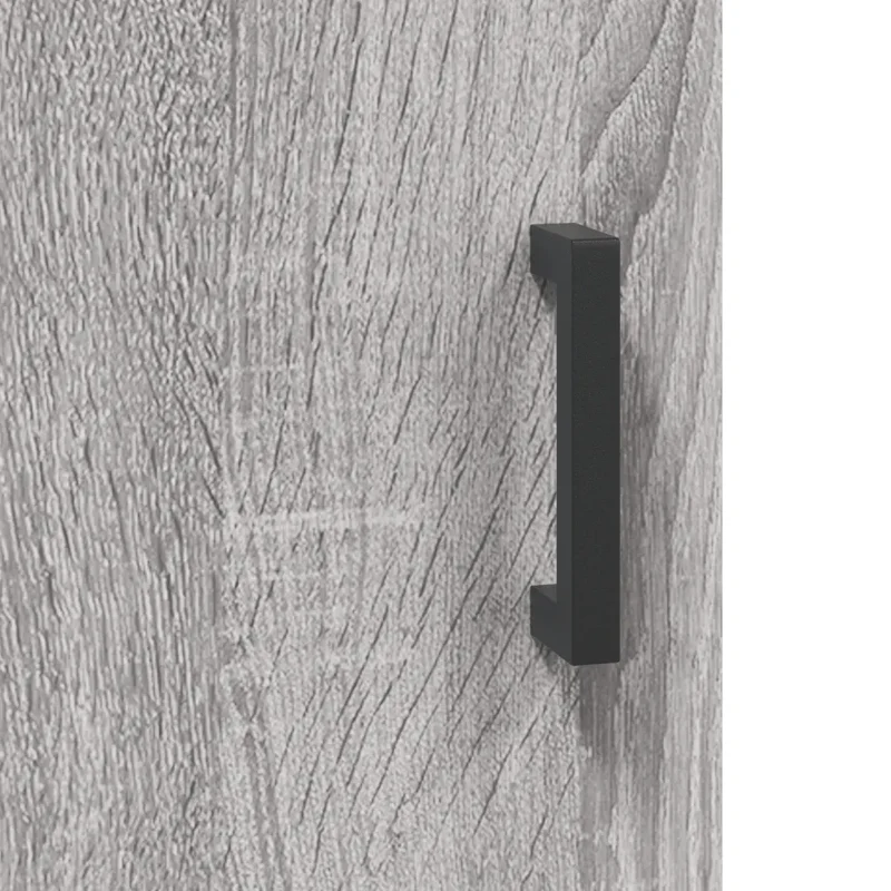 Armoire murale suspendue design pratique rangement 69,5 x 34 x 90 cm en bois d'ingénierie gris 02_0048585