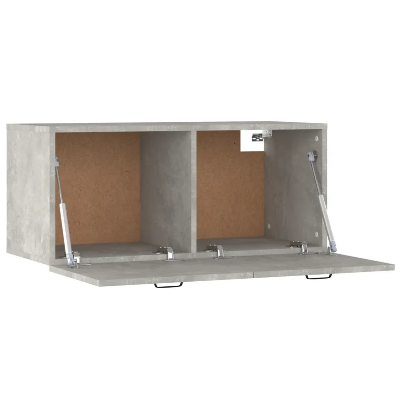 Armoire murale rangement espace design moderne 80 x 36 x 35 cm en bois gris béton 02_0048056