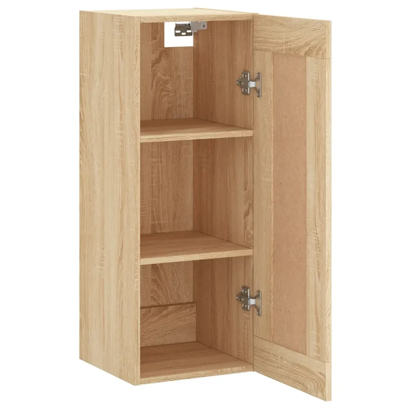 Armoire murale élégante rangement 34,5 x 34 x 90 cm en bois d'ingénierie chêne sonoma 02_0048958