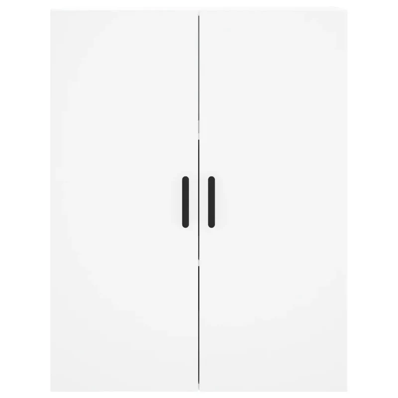 Armoire murale blanche design pratique salon chambre 69,5 x 34 x 90 cm en bois d'ingénierie blanc 02_0048586