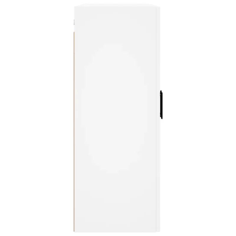 Armoire murale blanche design pratique salon chambre 69,5 x 34 x 90 cm en bois d'ingénierie blanc 02_0048586