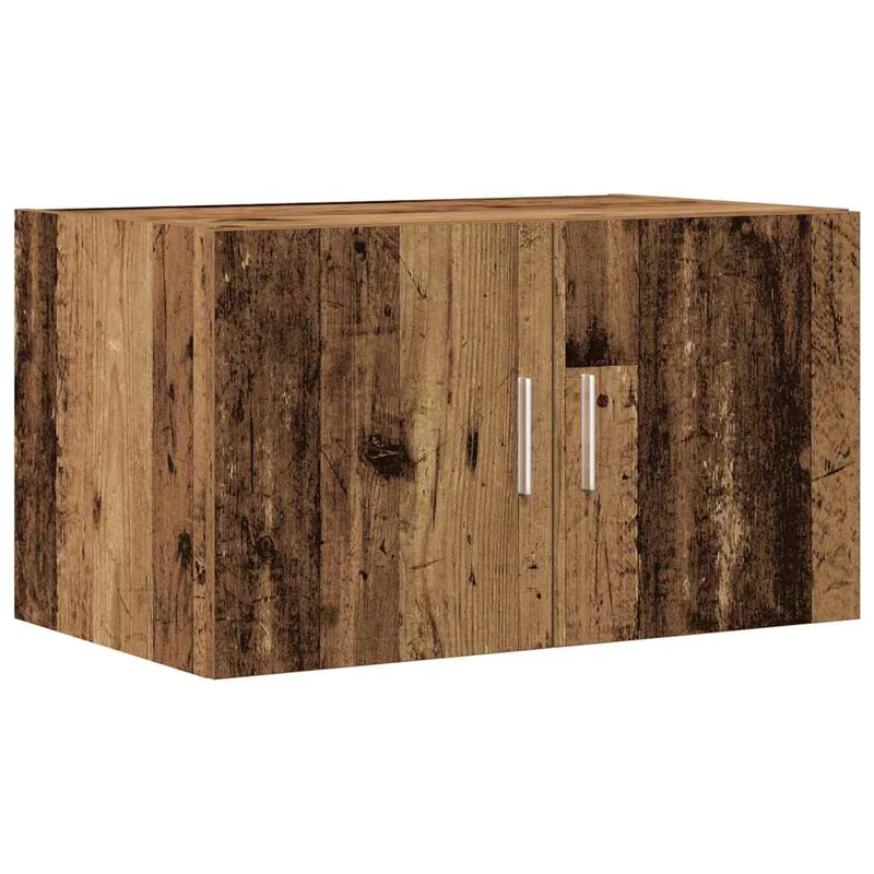 Armoire de rangement moderne avec 2 portes 70 x 42,5 x 185 cm finition épurée style contemporain en bois ancien 02_0055999