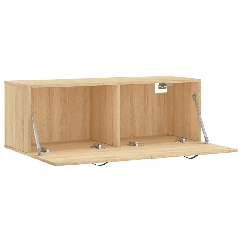 Armoire murale en bois d'ingénierie 100 x 36,5 x 35 cm pratique et esthétique style moderne en bois d'ingénierie chêne sonoma 02_0048884