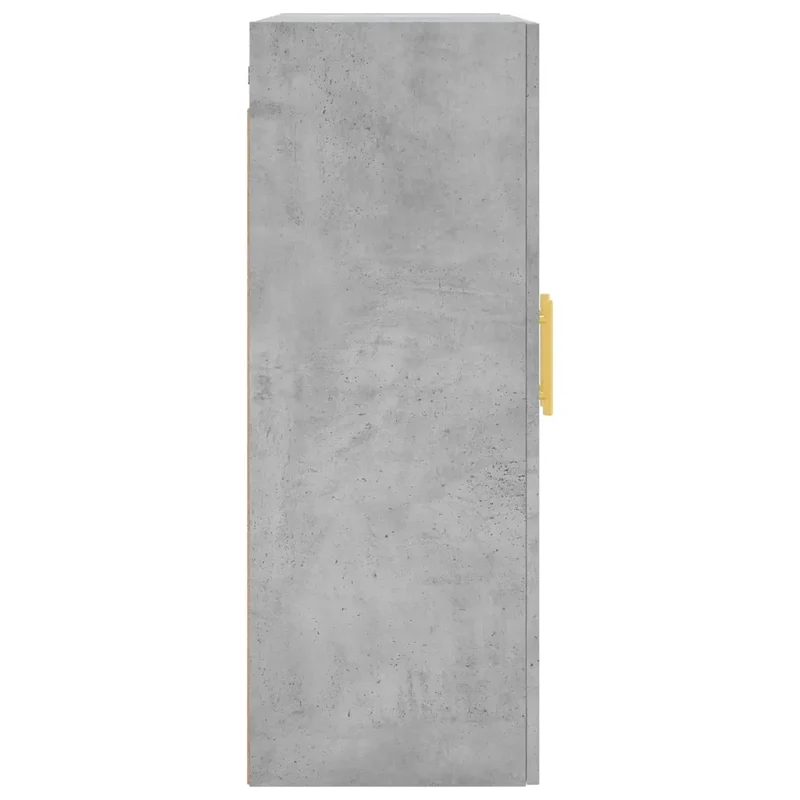 Armoire murale design pratique rangement élégant 69,5 x 34 x 90 cm en bois d'ingénierie gris béton 02_0048578