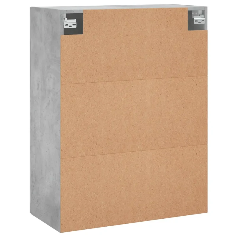 Armoire murale design pratique rangement élégant 69,5 x 34 x 90 cm en bois d'ingénierie gris béton 02_0048578