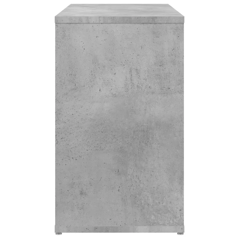 Armoire latérale de rangement pratique 60 x 30 x 50 cm ambiance élégante en aggloméré gris béton 02_0047879