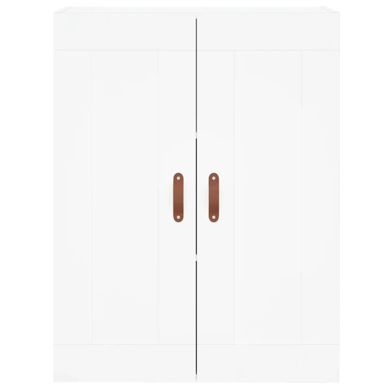 Armoire murale élégante avec 3 compartiments 69,5 x 34 x 90 cm en bois d'ingénierie blanc 02_0048898