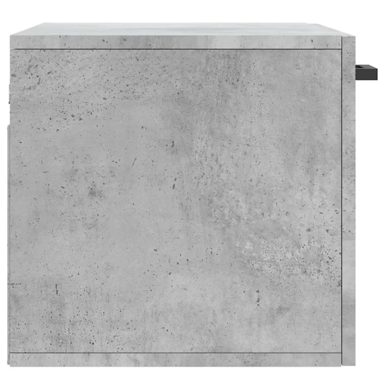 Armoire murale rangement pratique style contemporain déco intérieure 60 x 36,5 x 35 cm en bois d'ingénierie gris béton 02_0048840