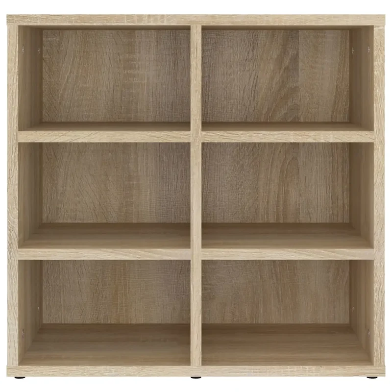 Lot de 2 armoires à chaussures rangement pratique 52,5 x 30 x 50 cm en bois d'ingénierie chêne sonoma 02_0047941