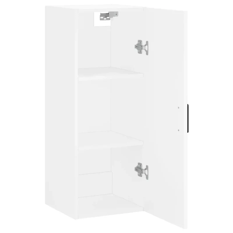 Armoire murale design pratique rangement 34,5 x 34 x 90 cm en bois d'ingénierie blanc 02_0048665