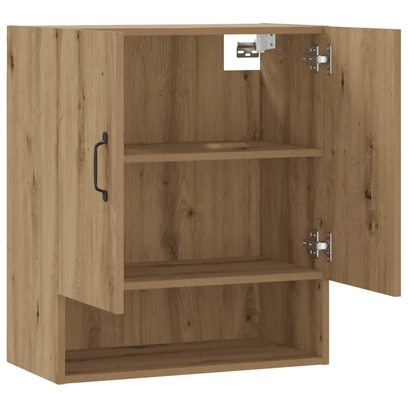 Armoire murale pratique élégante rangement 60 x 31 x 70 cm en bois d'ingénierie chêne artisanal 02_0051022