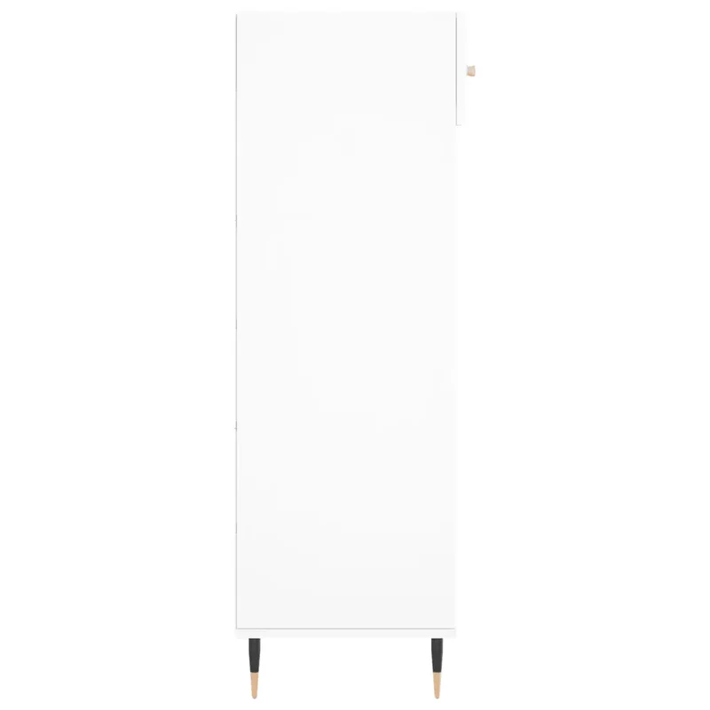 Armoire à chaussures design pratique rangement 60 x 35 x 105 cm en bois d'ingénierie blanc 02_0048717