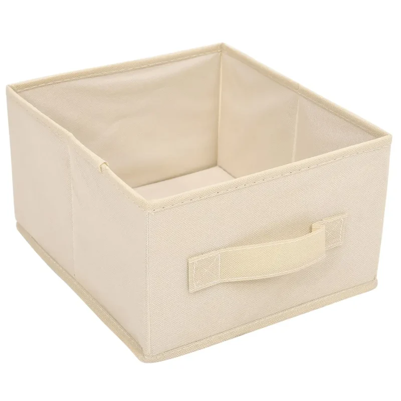 Armoire de rangement avec 6 tiroirs design moderne 55 x 29 x 55 cm en acier crème 02_0046937