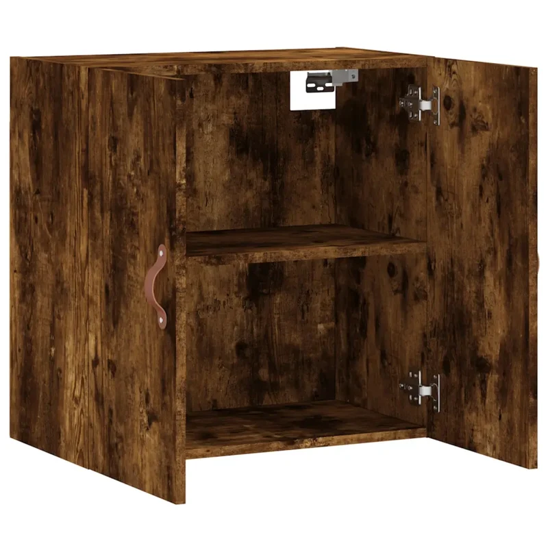 Armoire murale pratique en bois d'ingénierie 60 x 31 x 60 cm style moderne chêne fumé 02_0048789