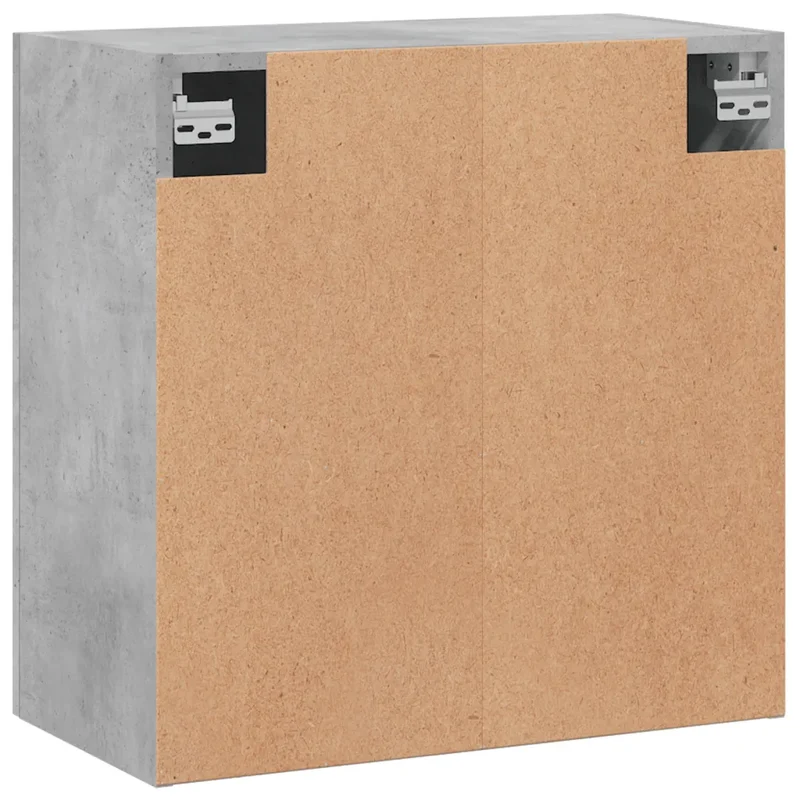 Armoire murale design moderne rangement pratique 60 x 31 x 60 cm en bois d'ingénierie gris béton 02_0048800