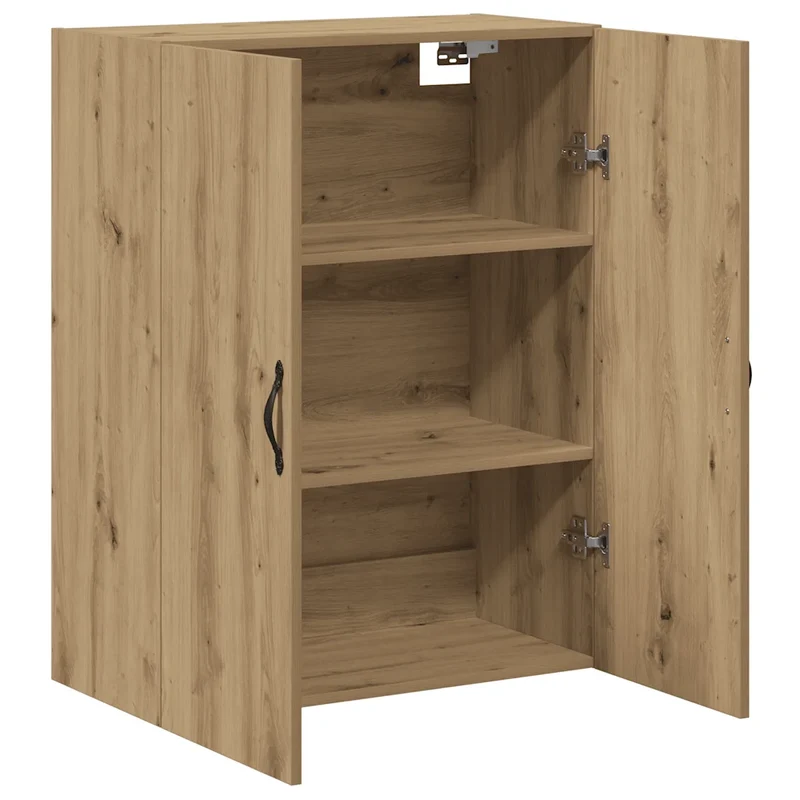Armoire murale élégante design intemporel 69,5 x 34 x 90 cm en bois d'ingénierie chêne artisanal 02_0051157