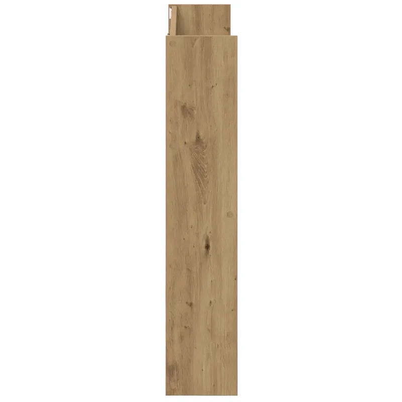 Armoire à chaussures murale moderne gain de place 80 x 18 x 90 cm en bois d'ingénierie chêne artisanal 02_0050893