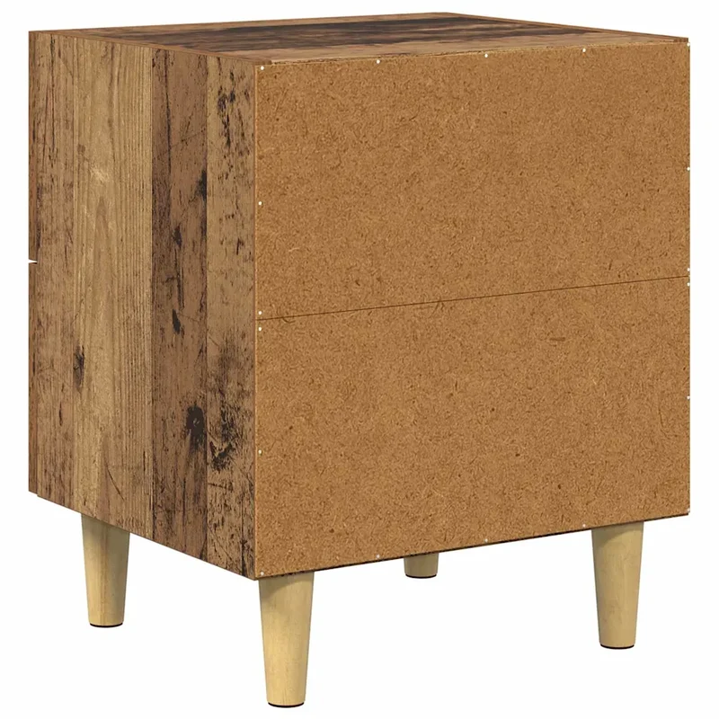 Armoire de lit avec tiroir 40 x 35 x 47 cm rangement pratique moderne en bois ancien 02_0052676