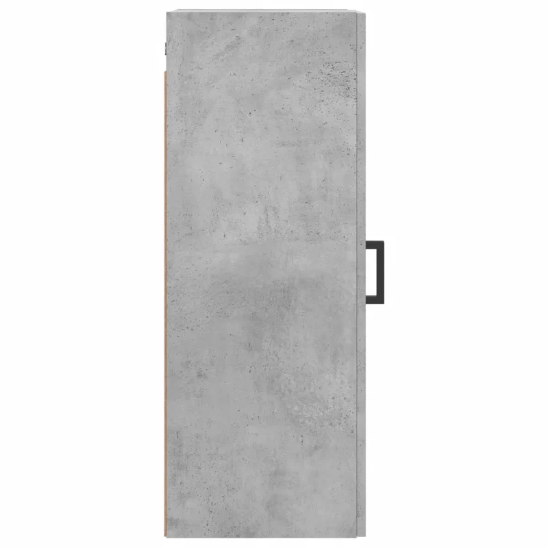 Armoire murale design pratique rangement 34,5 x 34 x 90 cm en bois d'ingénierie gris béton 02_0048662