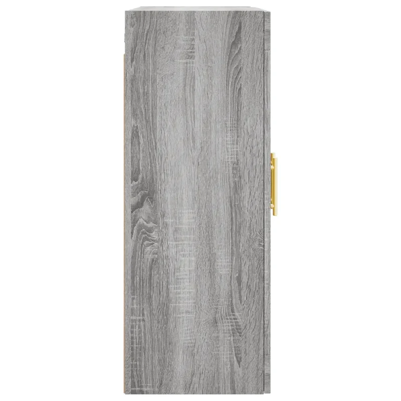 Armoire murale design pratique rangement 69,5 x 34 x 90 cm en bois d'ingénierie gris 02_0048622