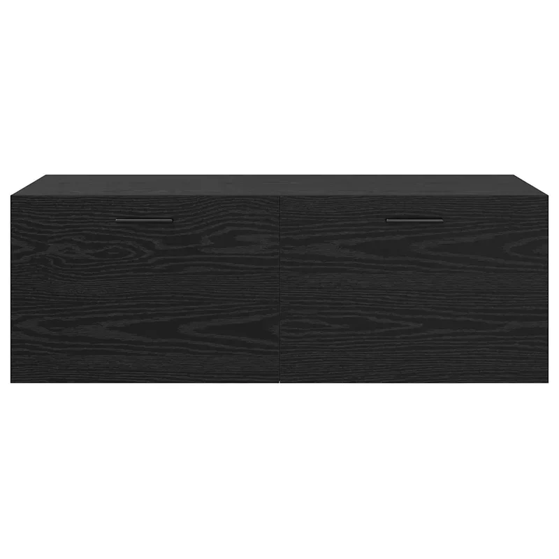 Armoire murale moderne gain de place 100 x 36,5 x 35 cm en bois d'ingénierie chêne noir 02_0052505