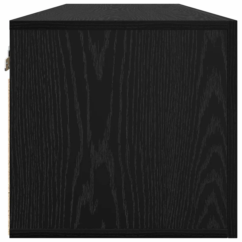 Armoire murale moderne gain de place 100 x 36,5 x 35 cm en bois d'ingénierie chêne noir 02_0052505