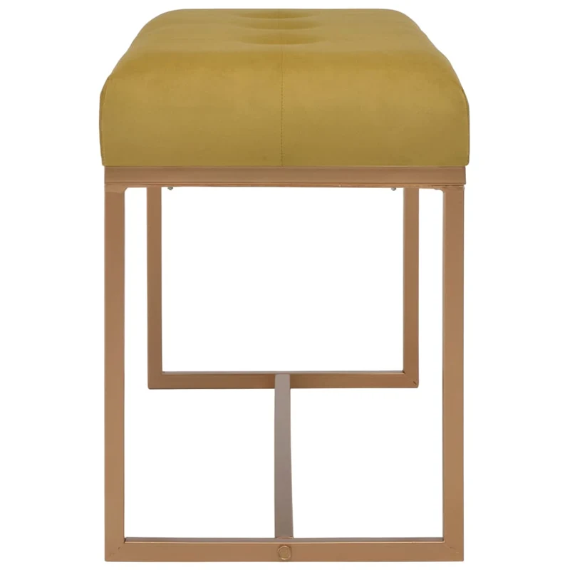 Banc banquette 80 x 36 x 45 cm moutarde velours 02_0021260