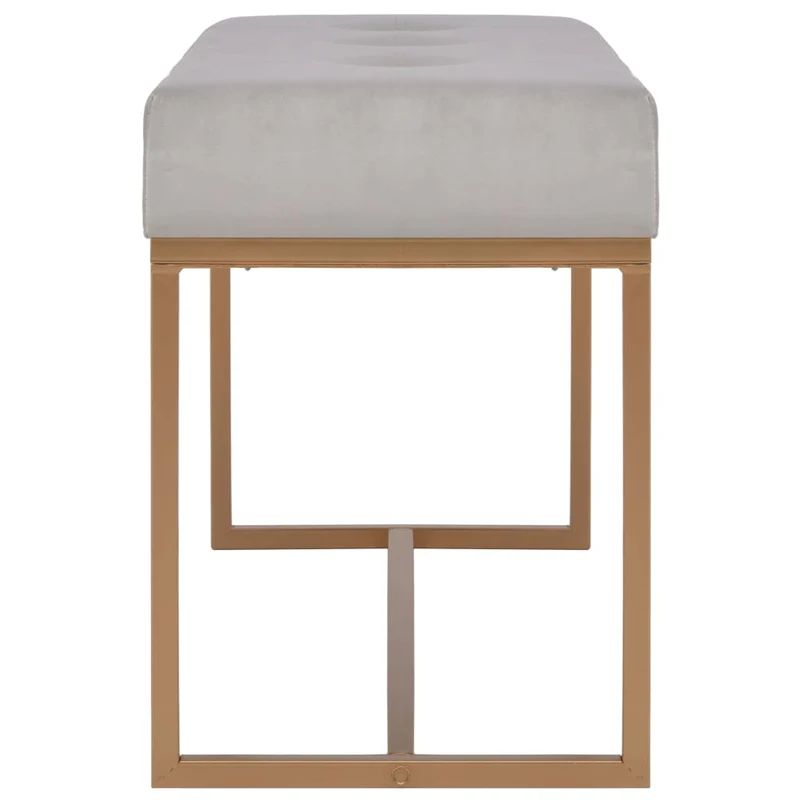 Banc banquette 80 cm gris velours 02_0010752