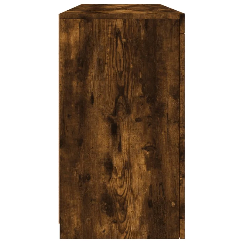 Buffet bahut commode armoire meuble de rangement organisateur cuisine salle de séjour salon avec lumières LED 142,5 x 37 x 67 cm marron 02_0029869