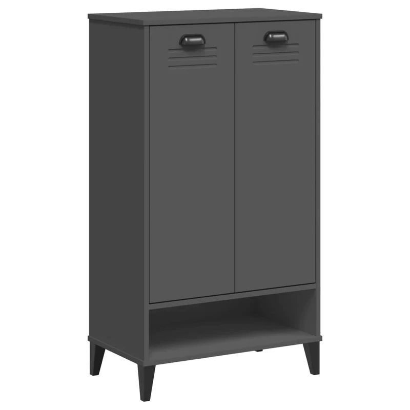Armoire à chaussures range chaussures rangement meuble entrée couloir salon anthracite bois d'ingénierie anthracite 02_0022120