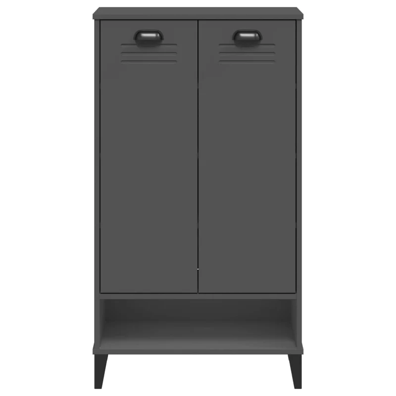 Armoire à chaussures range chaussures rangement meuble entrée couloir salon anthracite bois d'ingénierie anthracite 02_0022120