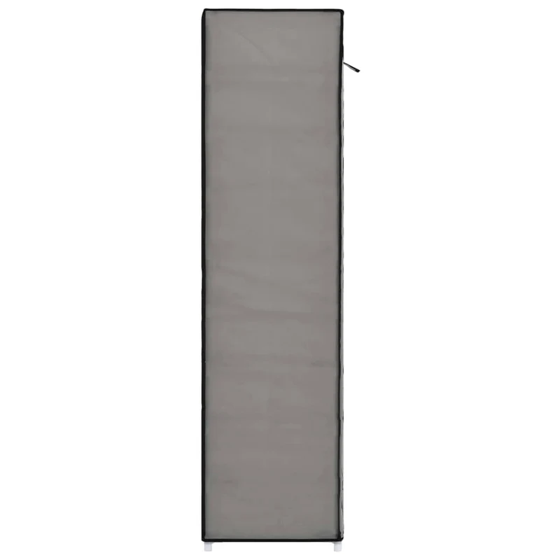 Armoire à chaussures range chaussures rangement meuble entrée couloir salon avec housse 115 x 28 x 110 cm Tissu gris 02_0021409
