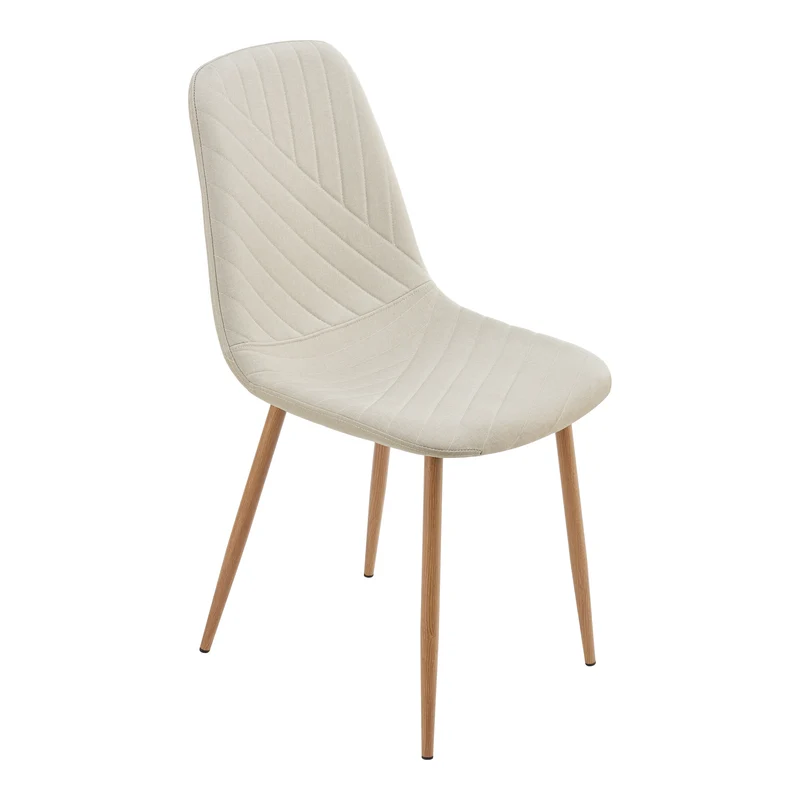 Lot de 4 chaises de salle à manger 88 x 44 x 55 cm moderne design robuste beige 03_0009839