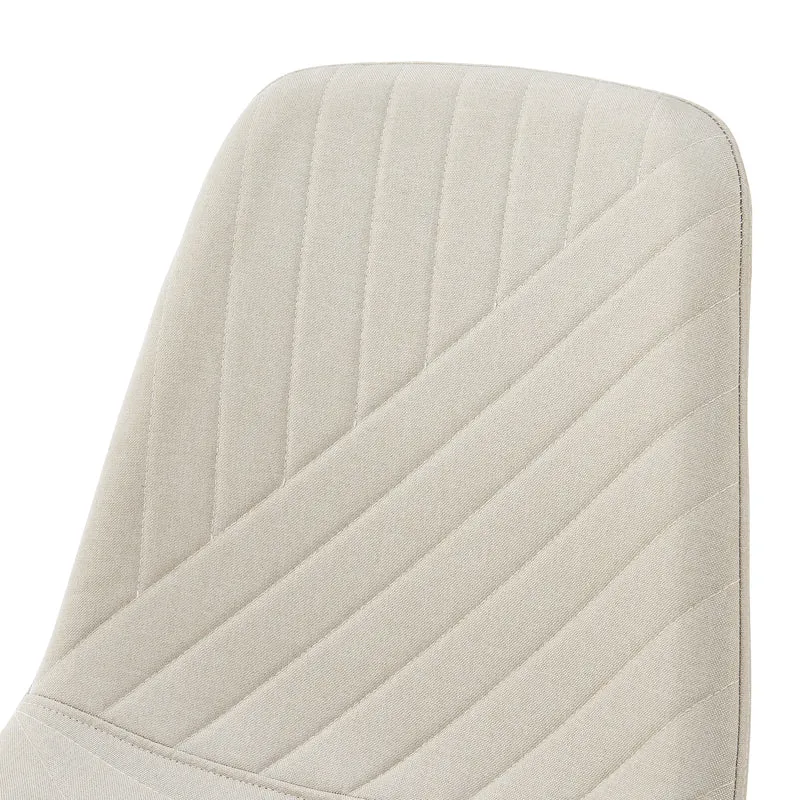 Lot de 4 chaises de salle à manger 88 x 44 x 55 cm moderne design robuste beige 03_0009839