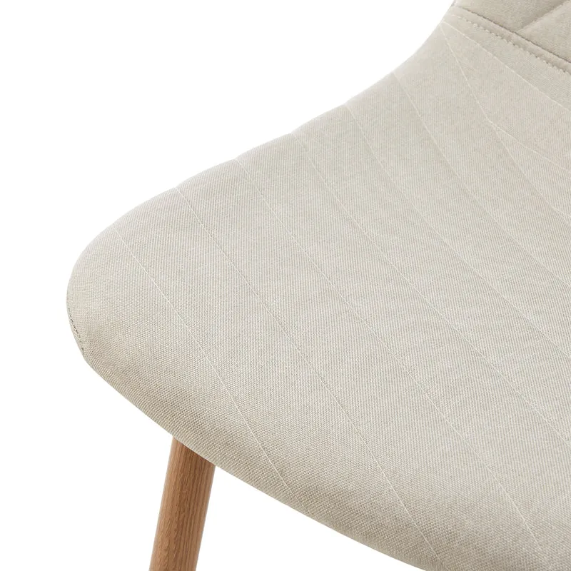 Lot de 4 chaises de salle à manger 88 x 44 x 55 cm moderne design robuste beige 03_0009839