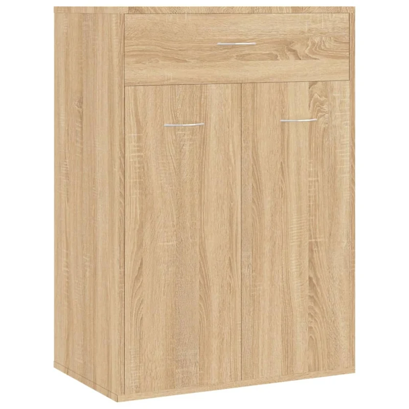 Armoire à chaussures range chaussures rangement meuble entrée couloir salon sonoma 60 x 35 x 84 cm bois d'ingénierie brun 02_0021717