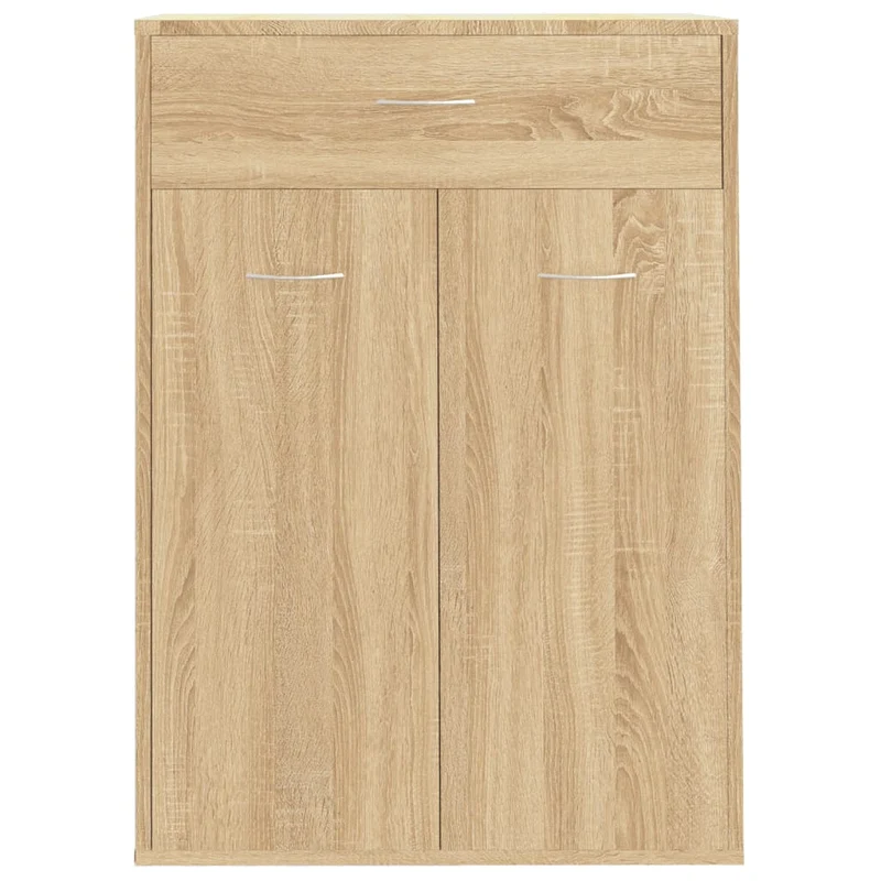 Armoire à chaussures range chaussures rangement meuble entrée couloir salon sonoma 60 x 35 x 84 cm bois d'ingénierie brun 02_0021717