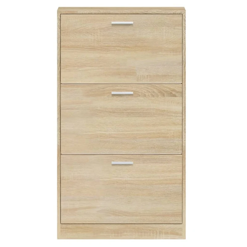 Armoire à chaussures range chaussures rangement meuble entrée couloir salon 59 x 17 x 108 cm bois d'ingénierie brun 02_0021526