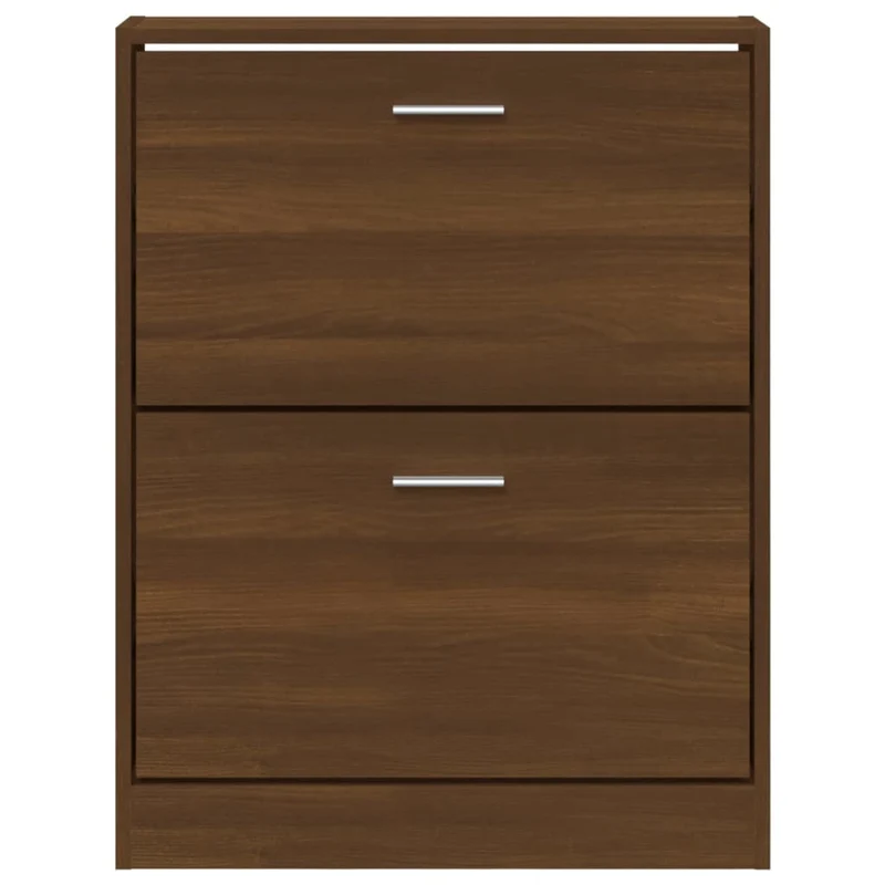 Armoire à chaussures range chaussures rangement meuble entrée couloir salon 59 x 17 x 81 cm bois d'ingénierie brun 02_0021634