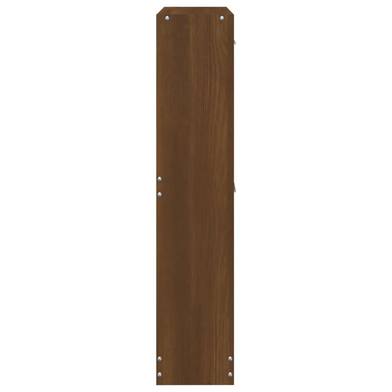 Armoire à chaussures range chaussures rangement meuble entrée couloir salon 59 x 17 x 81 cm bois d'ingénierie brun 02_0021634