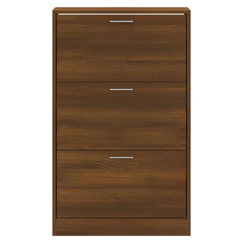 Armoire à chaussures range chaussures rangement meuble entrée couloir salon 63 x 24 x 103 cm bois d'ingénierie brun 02_0021644