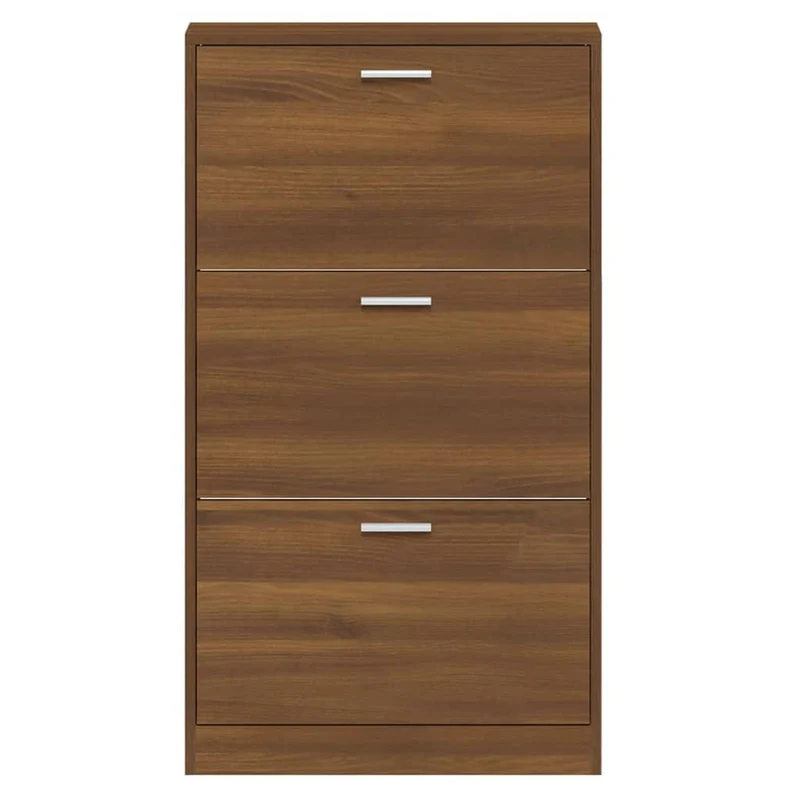 Armoire à chaussures range chaussures rangement meuble entrée couloir salon 59 x 17 x 108 cm bois d'ingénierie brun 02_0021631