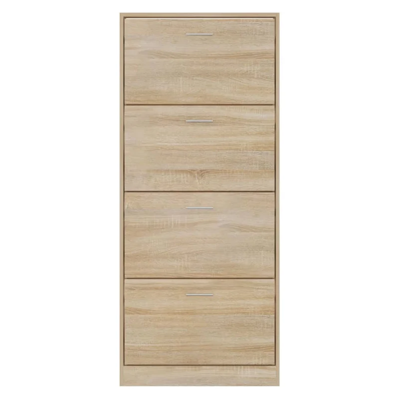 Armoire à chaussures range chaussures rangement meuble entrée couloir salon sonoma 63 x 24 x 147 cm bois d'ingénierie brun 02_0021722