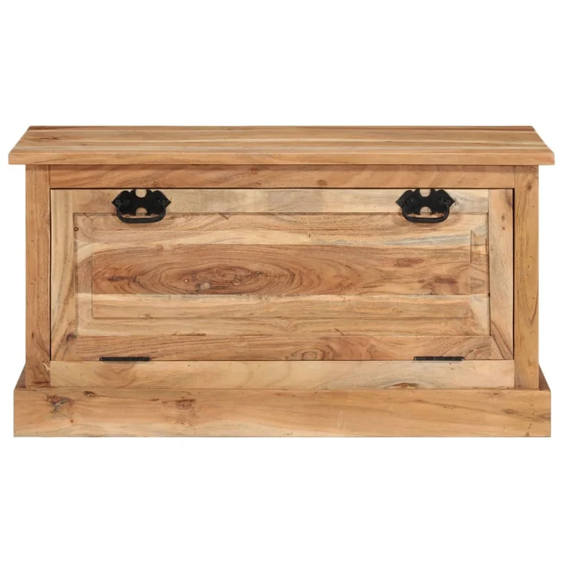 Banc banquette de rangement de chaussures 85 x 40 x 45 cm bois d'acacia massif 02_0010916