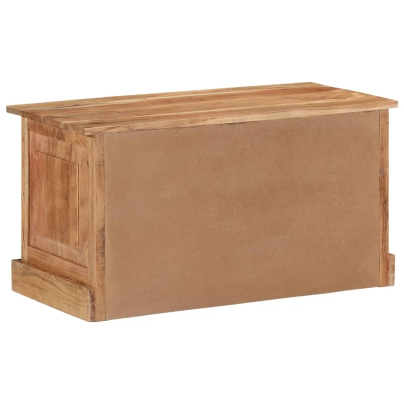 Banc banquette de rangement de chaussures 85 x 40 x 45 cm bois d'acacia massif 02_0010916